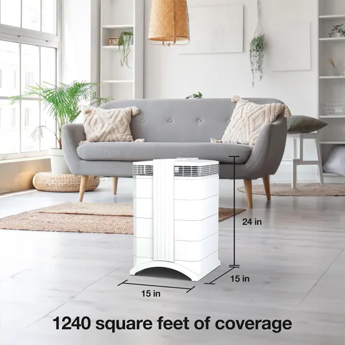 Miniatura 3 de IQAir HealthPro Compact XE - Purificador de aire – Filtración compacta HyperHEPA para habitaciones de hasta 1240 pies cuadrados – Alérgenos, humo