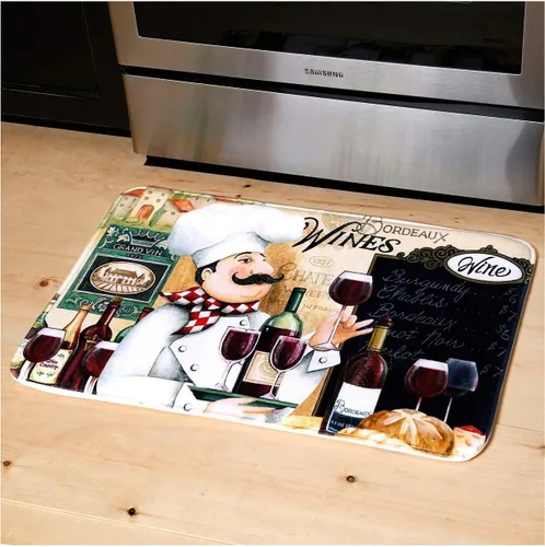Miniatura 2 de Comfort Cushion - Alfombrillas de cocina antifatiga (paquete de 2) (cubiertos de tiza artística)