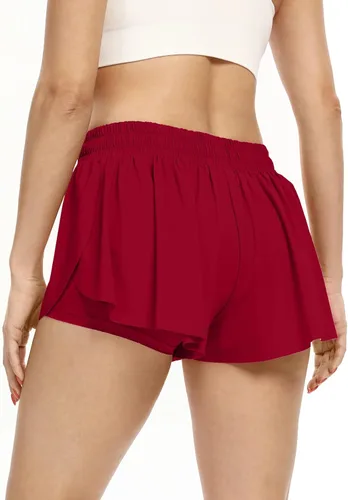 Miniatura 20 de Blaosn Pantalones cortos atléticos fluidos para mujer, gimnasio, yoga, entrenamiento, correr, pantalones cortos de tenis, falda falda linda, ropa
