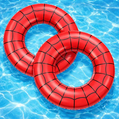 Flotador de piscina con bandera de Estados Unidos de 36 pulgadas, anillo inflable para piscina, flotador patriótico redondo para playa, lago,