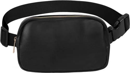 Miniatura 22 de VOROLO Riñonera para mujeres y hombres, bolsa cruzada, bolsa de cinturón con correa ajustable, Rosa, 5,6 pulg.