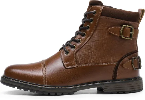 Miniatura 2 de Bruno Marc Botas de motocicleta para hombre, botas de vestir Oxford