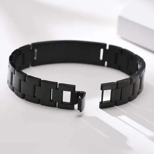 Miniatura 5 de VNOX Pulsera cristiana para hombre con versículo de la Biblia personalizada de acero inoxidable, regalo inspirador para hombres, ajustable