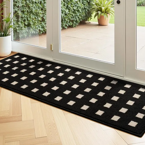 Miniatura 52 de GRANNY SAYS Tapete para puerta, de 32 x 20 pulgadas, tapete de bienvenida para exteriores, antideslizante, absorbe la suciedad para la entrada