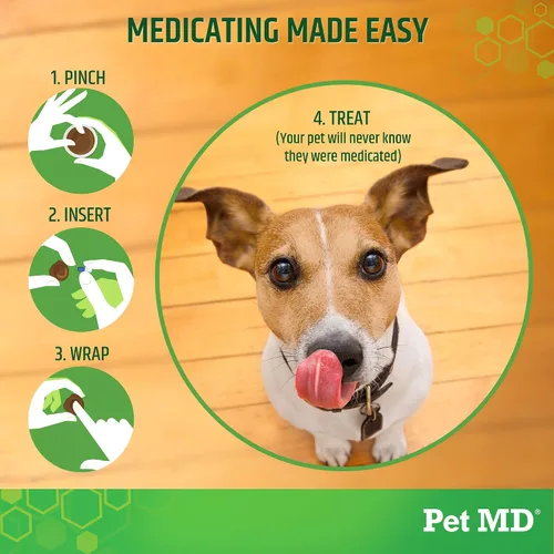 Miniatura 3 de Pet MD Wrap A Pill Paste - Pastilla con sabor a tocino para perros, crea un bolsillo para ocultar pastillas y medicamentos, 59 porciones