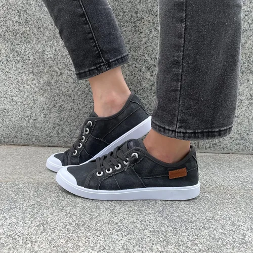 Miniatura 47 de JENN ARDOR - Tenis de lona para mujer, mocasines de meter, moda estilo casual 2022, punta redonda, suaves, cómodos, zapatos planos para caminar