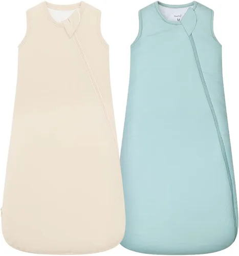Miniatura 19 de HAPIU Saco de dormir unisex de rayón hecho de bambú TOG 1.0, cremallera premium de 2 vías, manta portátil para bebé