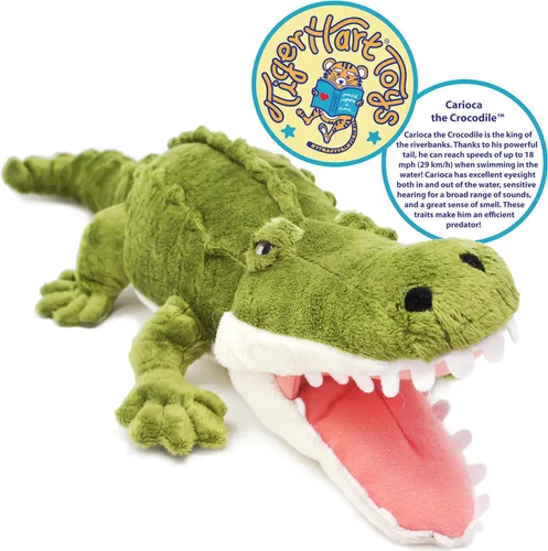 Miniatura 4 de TigerHart Carioca The Crocodile - Peluche de cocodrilo grande de 19 pulgadas