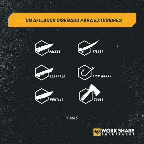 Miniatura 5 de Work Sharp Afilador de Campo Guiado, Herramienta Compacta de Afilado de Cuchillos de Caza para Viajes