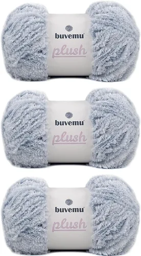 Miniatura 67 de Hilo de Pelo Sintético Super Suave y Grueso, Súper Suave y Esponjoso para Tejer, Crochet y Manualidades, 100 Gramos (3.53 Onzas) 109 Yardas