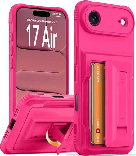 Miniatura 18 de Oterkin Funda tipo cartera para iPhone 17 Pro Max [4-5 tarjeteros] [soporte de soporte] [protección completa de la cámara] [bloqueo RFID] iPhone 17