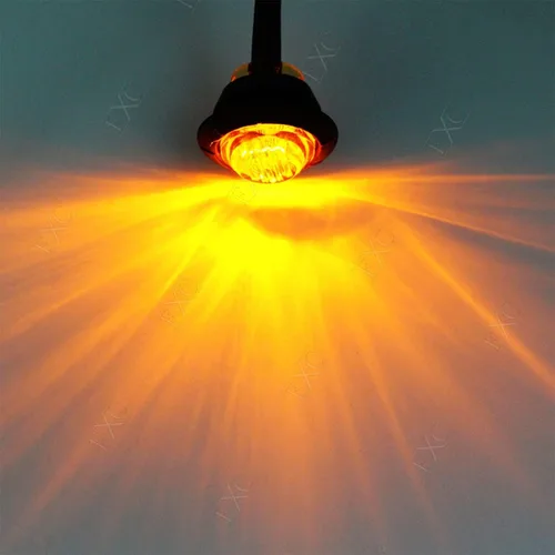 Miniatura 3 de FXC Luces LED de señalización de 3/4" redondas, indicadores de advertencia, luces laterales, frontales y traseras, luces de giro, cola y marcha