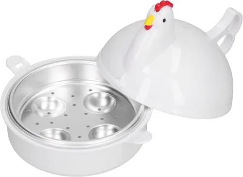 Miniatura 2 de Máquina de huevos hervidos, horno de microondas, calderas de huevo, vaporizador de huevo hervido, maja para microondas, utensilios de cocina