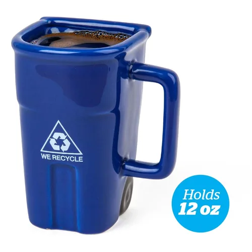 Miniatura 3 de BigMouth Inc Taza de Café con Diseño de Papelera de Reciclaje – Divertidas Tazas de Regalo de Broma – Tazas Novedosas para Oficina, Compañeros