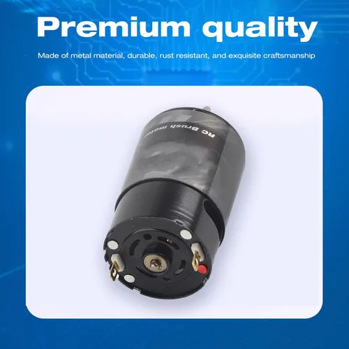Miniatura 9 de VGEBY Motor cepillado, 12T/21T/29T/35T Vehículo de control remoto estándar 550, motor cepillado RC de alto bajo ruido, apto para vehículos RC