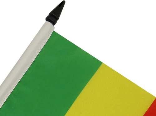 Miniatura 80 de AZ FLAG Sierra Leone Bandera de mesa 5'' x 8'' - Bandera de escritorio de Sierra Leona 21 x 14 cm - Bastón y base de plástico negro