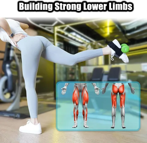 Miniatura 3 de Dumbbell Foot Attachment, Tibialis Trainer, Adjustable Ankle Weights, Leg Workouts at Home for Hip Flexors,Ankle Straps for Weight Lifting,Shin