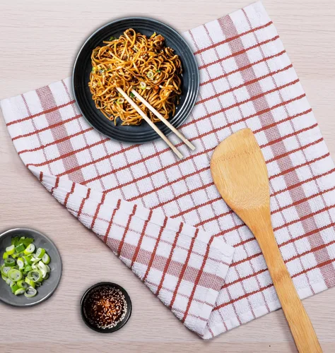 Miniatura 8 de AMOUR INFINI Juego de paños de cocina de 8 unidades - Ultra suaves, altamente absorbentes, paños de cocina de algodón de rizo de secado rápido