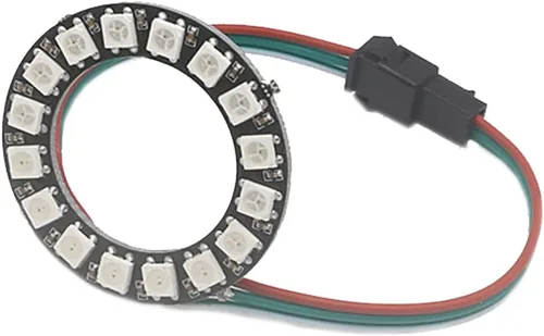 Miniatura 11 de WS2812 8 LED Pixel Ring Black PCB direccionable LED módulos 2812 IC RGB a todo color redondo llevado círculo DC5V