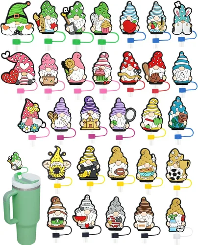 Miniatura 12 de 19 tapas de pajitas con diseño de juego para vaso Stanley de 40 oz/30 oz, tapa de pajita reutilizable de 10 mm, accesorios bonitos para la parte