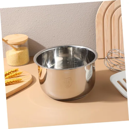Miniatura 7 de SHERCHPRY Instants Pot - Olla de cocina interior de acero inoxidable de 2 litros, recipiente interior de repuesto para olla a presión tradicional