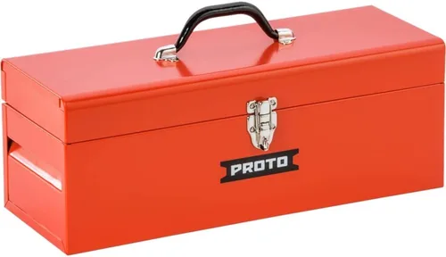 Stanley Proto J9954-NA Proto Caja de herramientas de uso general, color rojo, 14 pulgadas de largo x 6 pulgadas de profundidad x 6-1/2 pulgadas de