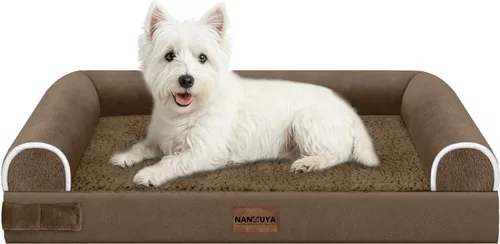 Miniatura 71 de Cama ortopédica lavable para perros medianos y grandes: cama con cojines de apoyo para perros medianos y grandes, cama impermeable de espuma tipo