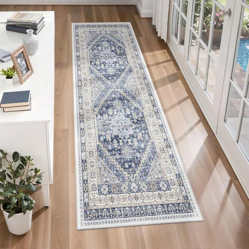 Miniatura 23 de zesthome Alfombra 4x6 - Alfombra Resistente a Manchas Lavable, Alfombras con Respaldo Antideslizante para Sala de Estar, Alfombras Pequeñas de Área