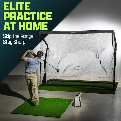 Miniatura 6 de GoSports Elite - Red de práctica de golf con marco de acero, elige tamaño de 10 o 7 pies