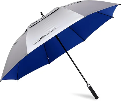 Miniatura 8 de G4Free Paraguas de golf con protección UV de 47/54/62/68 pulgadas, con apertura automática, doble toldo con ventilación de gran tamaño, extra