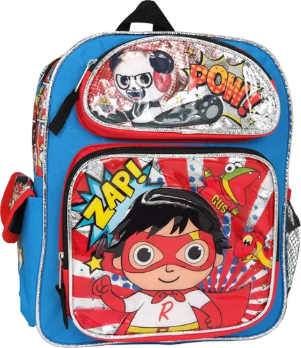 Ryans World Mochilas de moda para niños y niñas bolsa de viaje al aire libre bolsa para ordenador portátil color negro Azul Patchwork 199535