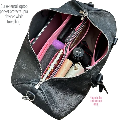 Miniatura 7 de Keepall - Organizador de bolsas para Lv Keepall 50 Insert Keepall 45, organizador de base organizador, hecho a mano, 0.118 pulgadas, fieltro de alta