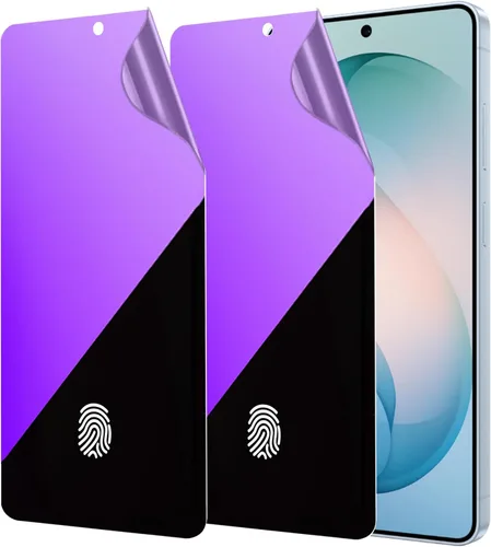 Miniatura 8 de Paquete de 2 protectores de pantalla de privacidad anti-azul para Samsung Galaxy S23 Ultra Anti-Spy Soft Gradient Film Support Finger Unlock 6.8