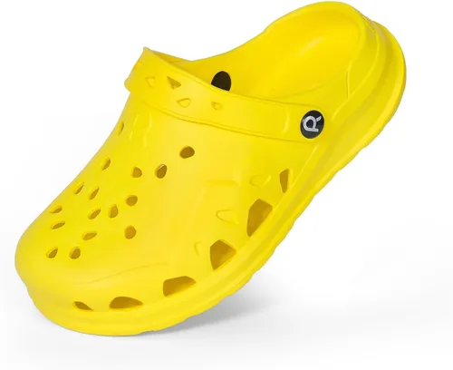 Miniatura 7 de HEVA Zuecos de jardín para mujer adulta, pantuflas clásicas sin cordones, sandalias deportivas de secado rápido