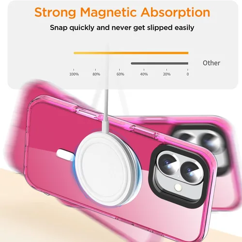 Miniatura 316 de AICase Funda protectora para iPhone 16 compatible con iPhone 16, delgada, ligera, transparente [no amarillenta] Diseño vibrante