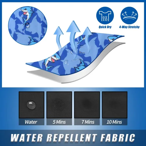 Miniatura 5 de LUCOWEE Traje de baño para niños con forro tipo bóxer de compresión antirozaduras, elástico UPF de secado rápido