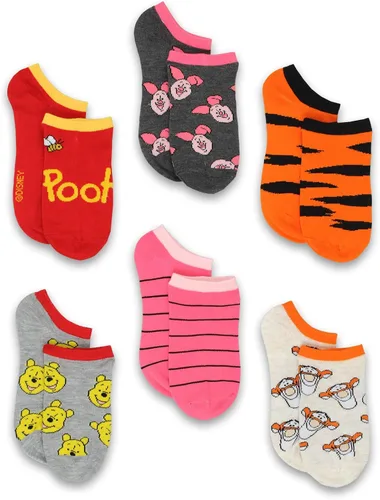 Winnie the Pooh - Calcetines para mujer 6 unidades para niñosniñosniñosniñosadolescentesadultos