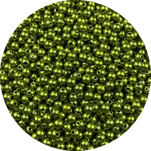 Miniatura 60 de Perlas de cuentas, 4000 piezas de cuentas de perlas de 3 mm redondas para llaveros, pulseras, collares, llaveros, joyería, manualidades, decoración