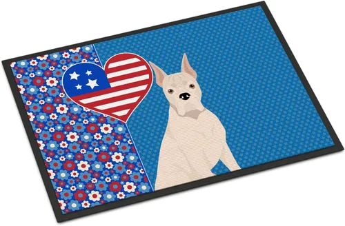Miniatura 44 de Caroline's Treasures WDK5119JMAT Airedale Terrier USA - Tapete para interiores o exteriores, 24 x 36 pulgadas, tapete para puerta delantera