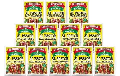 Miniatura 10 de La Preferida Condimento orgánico para tacos Al Pastor, 1 onza (paquete de 3)
