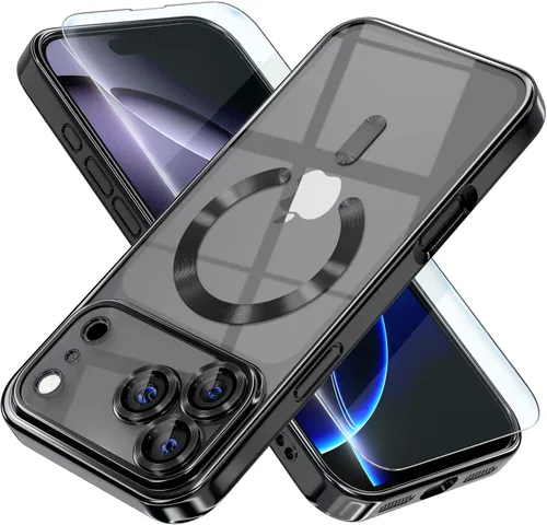 Miniatura 41 de Misea Funda magnética para iPhone 14 compatible con MagSafe [nunca amarillenta] [protección contra caídas de grado militar] protector completo