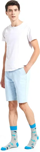 Miniatura 3 de Makabo- Calcetines de vestir coloridos, divertidos y casuales para hombre.