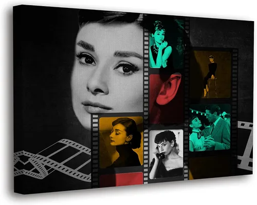 Miniatura 16 de SpiritualHands Audrey Hepburn Póster de Arte de Pared Lienzo Enmarcado, Pósteres de Arte de Pared Haus and Hues, Decoración de Pared Moderna Audrey