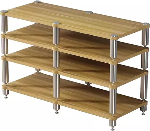 Miniatura 9 de Mesa consola moderna para TV de 55 pulgadas con soporte de almacenamiento extra grande, elegante gabinete de CD estéreo para dormitorio o sala