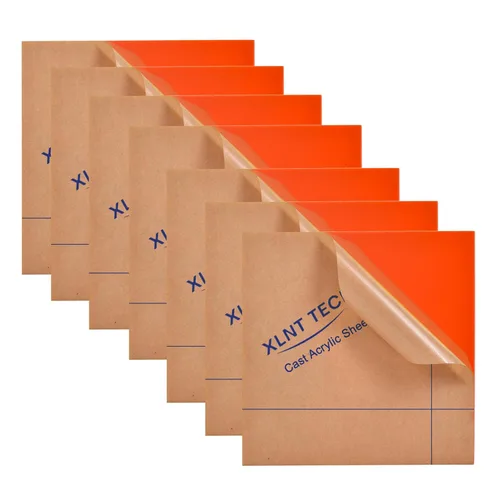 Miniatura 12 de 6 PCS Láminas de Plástico Acrílico Fundido Negro Opaco (no Transparente) de 8 x 8 Pulgadas (.118" de Grosor), para Letreros, Proyectos de Bricolaje.