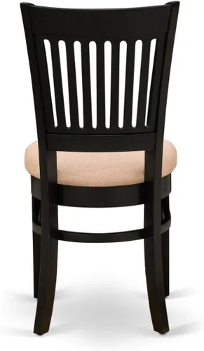 Miniatura 13 de East West Furniture NOVA3-BLK-C - Juego de mesa de comedor de 3 piezas contiene una mesa de comedor rectangular con hojas de mariposa y 2 sillas