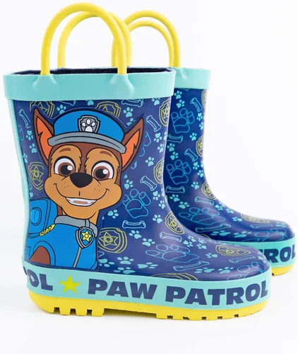 Miniatura 3 de Paw Patrol Botas Wellies para niños y niños pequeños Chase Rescue Pups Police Cop Wellington Botas Zapatos resistentes al agua para caminar