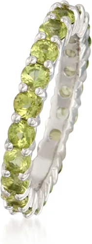Miniatura 3 de Ross-Simons Banda de eternidad peridoto de 2,40 quilates en plata de ley