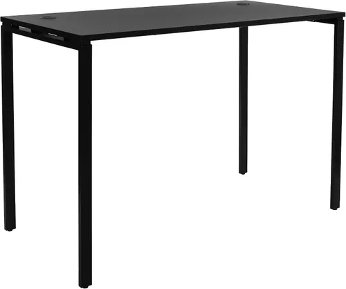 OSP Home Furnishings Prado - Escritorio para oficina en casa, 60 pulgadas de ancho x 42 pulgadas de alto, color negro