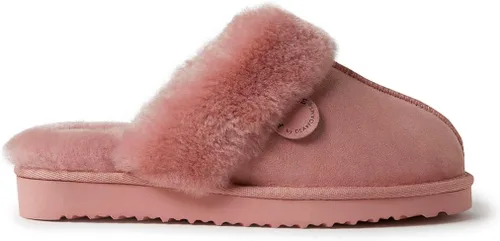 Miniatura 81 de Dearfoams Fireside Sydney Pantuflas anchas de piel de oveja para mujer, para interiores y exteriores